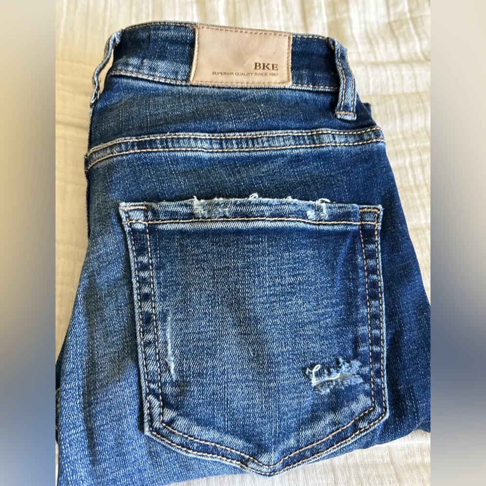 BKE Women's Distressed Denim Jeans